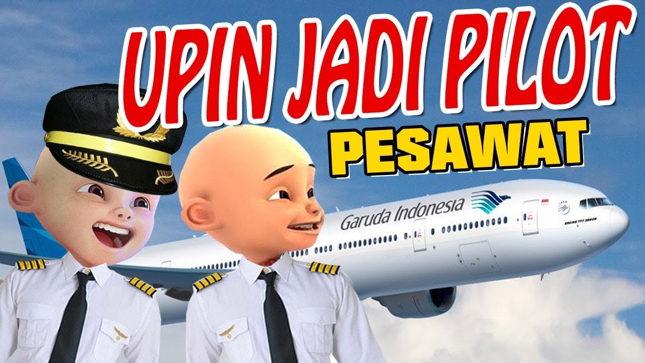 Upin Ipin Jadi Pilot Pesawat Garuda Indonesia Gta Lucu Youtube