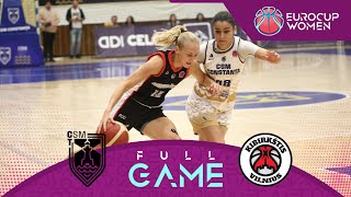 CSM Constanta v Kibirkstis | Full Basketball Game | EuroCup Women 2023