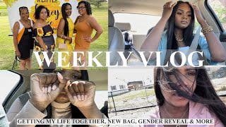 WEEKLY VLOG | GETTING MY LIFE TOGETHER + REVEALING A NEW BAG + GENDER REVEAL AND MORE! *MUST WATCH*