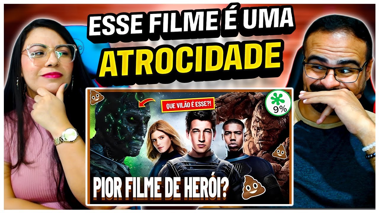 REACT CANAL PEEWEE | O “Quarteto Fantástico” de 2015 é o PIOR Filme de Herói do SÉCULO?