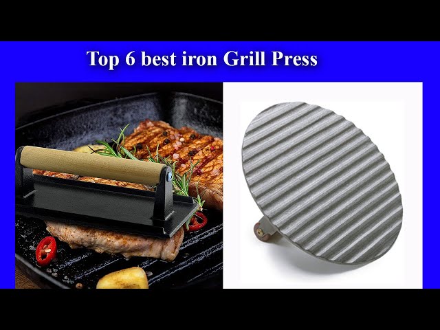  Norpro Pre-Seasoned Cast Iron 6.75 Inch Round Grill