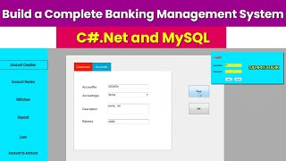Build a Banking Management System with  C#.Net & MySQL