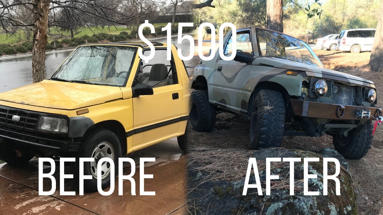 Lifted Offroad Geo Tracker Transformation - Youtube