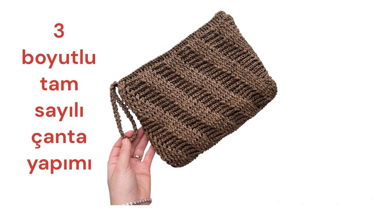 Verecli 3 boyutlu clutch çanta yapımı 💥💥