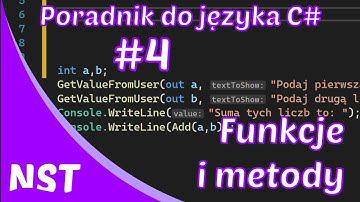 Funkcje i metody #4 | Poznaj język C#