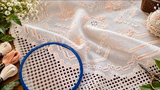 Hardanger part 15 : The Secret of Beautiful Needlework , embroidery stitching tutorial step by step