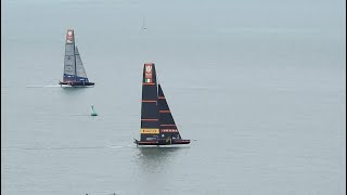 Luna Rossa BLITZ American Magic in light winds to mark one