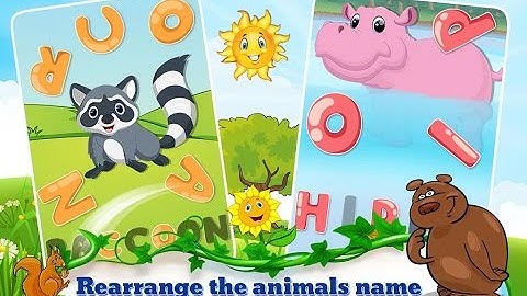 Alphabets Animals - Learn ABC Alphabets with Zoo Alphabets part 3 - Baby Education Gameplay Video