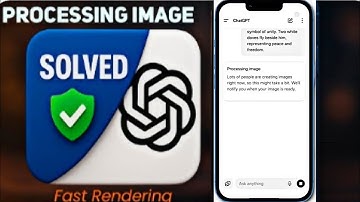 ChatGPT Processing Image Problem Solved ✅ | Ultra Fast AI Image Generation Trick!