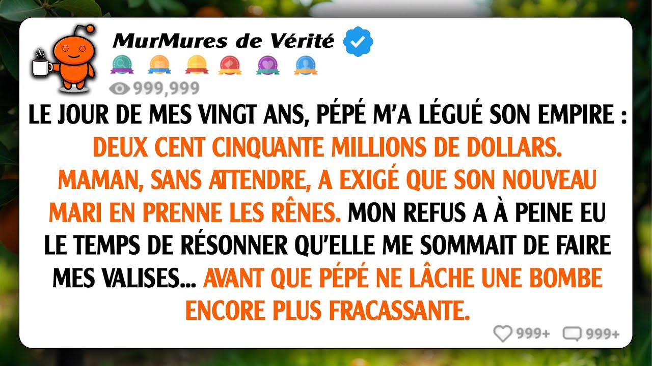 Le jour de mes 20 ans, j'ai hérité de l'entreprise de mon grand-père, une société valant 250 million