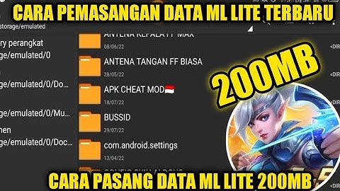 Cara Pemasangan data ml lite terbaru 2022 | tutorial cara pasang data ml lite