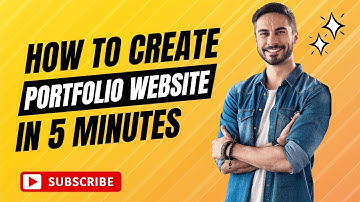 Create a Portfolio Website in 5 Minutes | 100% Free & No Coding