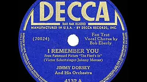 1st RECORDING OF: I Remember You - Jimmy Dorsey (B...