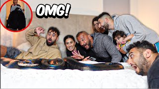 PRANKING MOM WITH A 50 FOOT SNAKE IN HER BED!