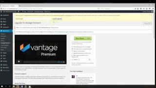 Installing Vantage Premium Theme