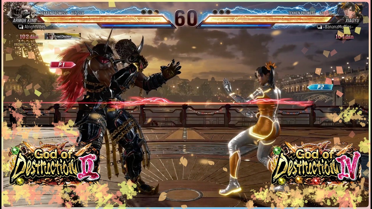 NinjaKilla (Armor King) Vs CuddleCore (Xiaoyu)/ MachineGunWizzy (Dragunov) Destruction 4 Rank Match