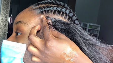 Neat Stitch braids without nails, using comb method