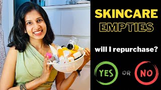 Huge skincare empties‼Worth buying again✅ or not ❌ Reviewing skincare in Tamil