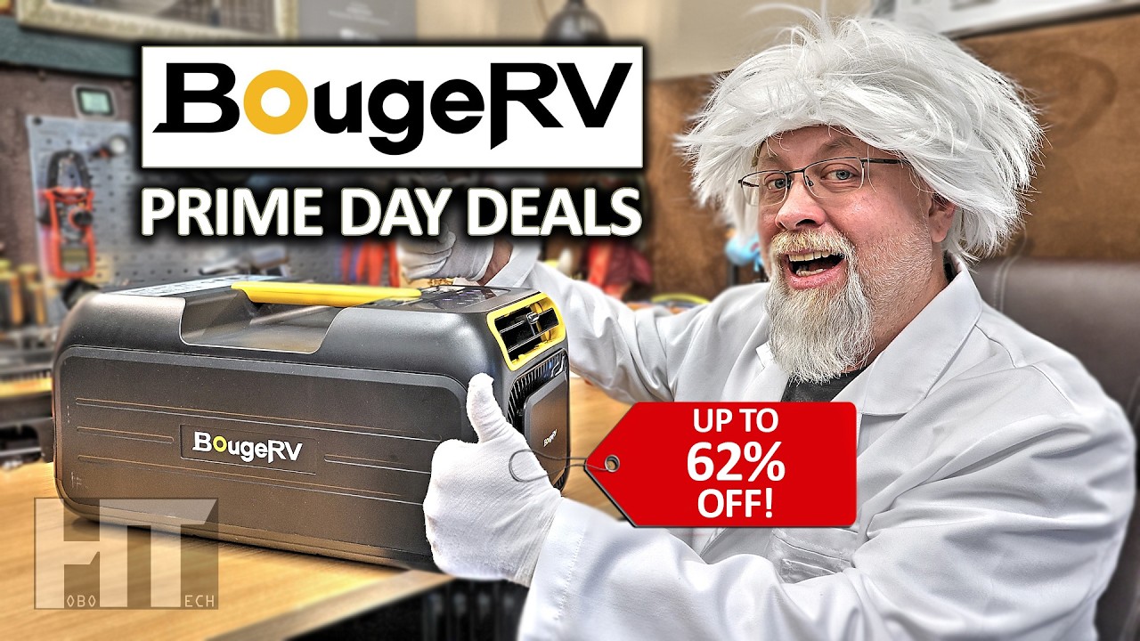 BougeRV | Amazon PRIME DAY Deals On Solar Panels | Camping Accessories — HOBOTECH (video thumbnail)