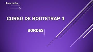 Curso de Bootstrap 4: Bordes.