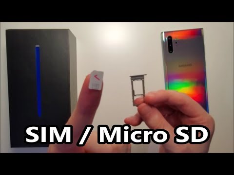 Samsung Galaxy Note 10+ SIM Card & Micro SD How to Insert or Remove