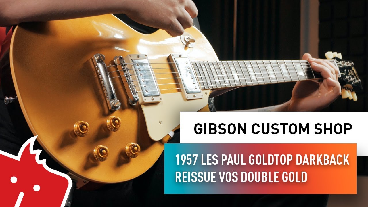 GIBSON CS 1957 Les Paul Goldtop Darkback Reissue VOS Double Gold