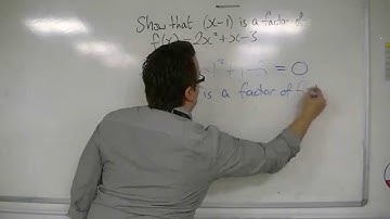 AQA Core 1 5.06c An example of using the Factor Theorem