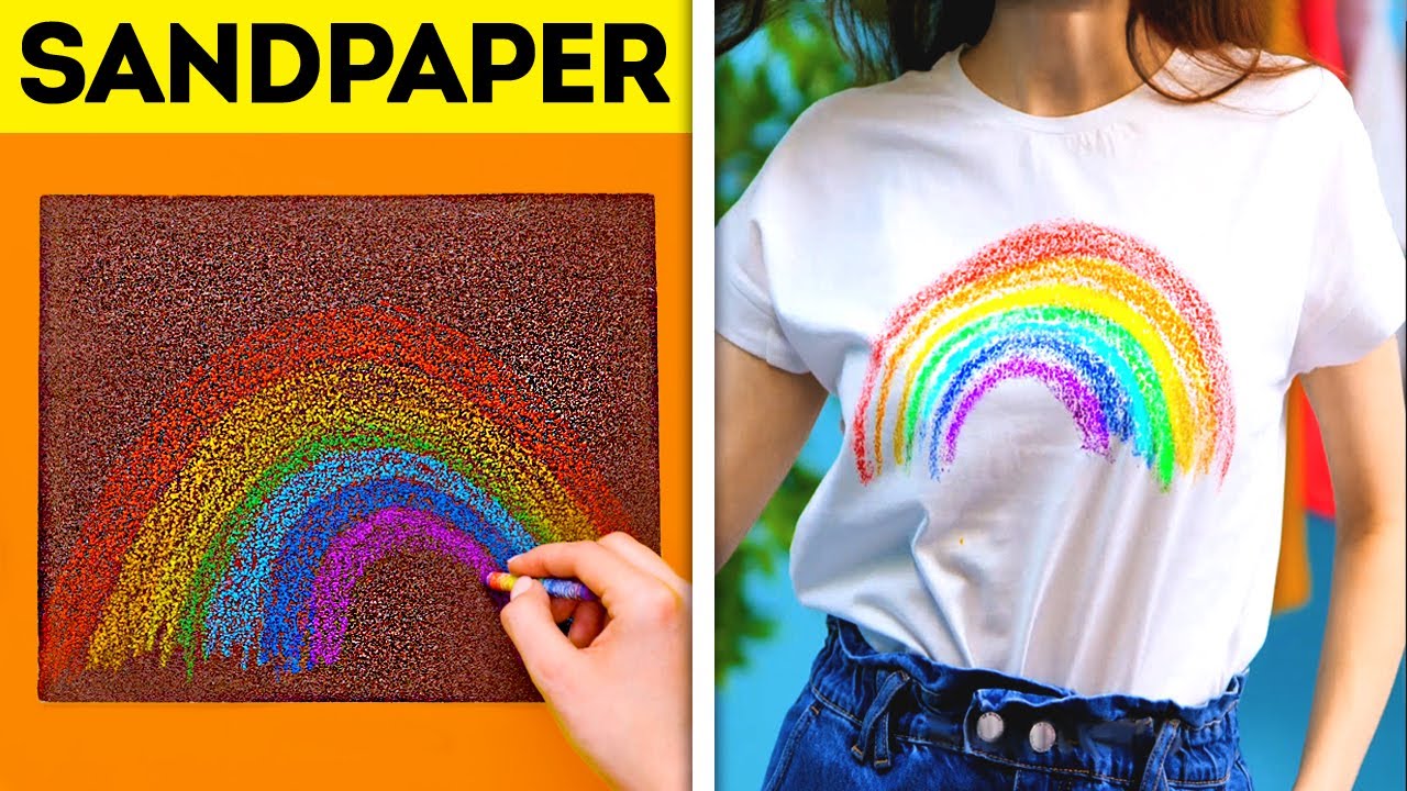ADD SOME RAINBOW TO YOUR CLOTHES || Colorful Clothes And Shoes Decor Ideas