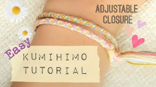 How to Braid | Kumihimo Braiding | Adjustable Closure | 7 Warp | Friendship Bracelet | Easy Tutorial