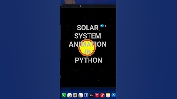 🌍 **Python Solar System Animation Tutorial** - Create stunning planetary orbits. #science #python