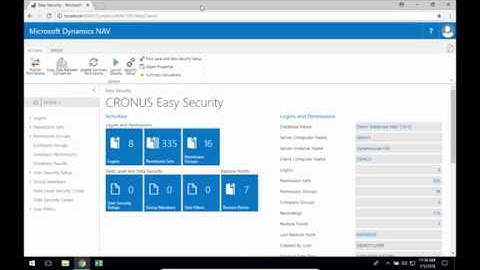 NAV Easy Security from the WEB Client