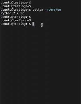How to get Python version from Ubuntu? - YouTube