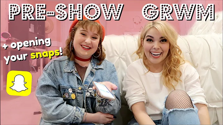 Pre-Show GRWM | Opening YOUR Snapchats! (feat. Jul...