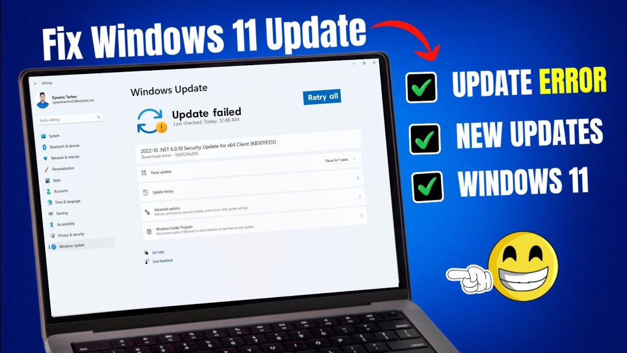 How to fix Windows Update Failed Windows 11 2025 | Windows 11 Update Error Encountered | Windows 11