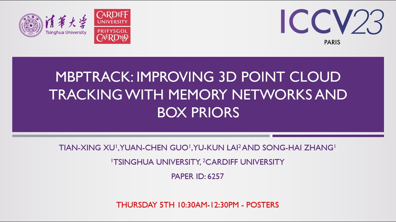 MBPTrack: Improving 3D Point Cloud Tracking with Memory Networks and ...
