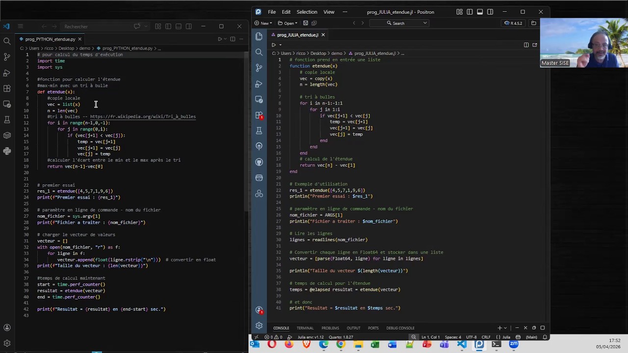 Julia vs. Python – Performances comparées - YouTube