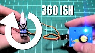 360 degree (almost) Micro Pan servo 10min mod