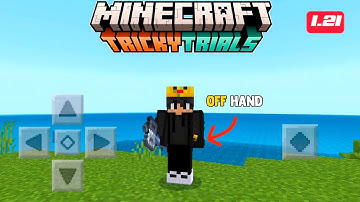 Off Hand Torch Mod For Minecraft Pocket Edition 1.21+ #minecraft