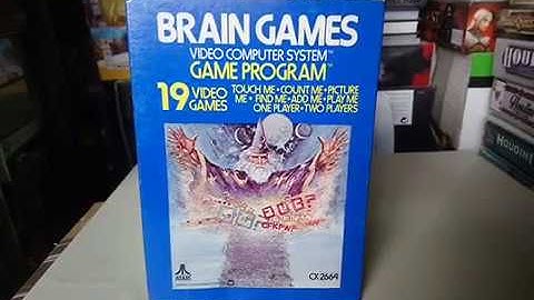 BRAIN GAMES Atari 2600 Video Computer System Game Program Box 30.03.19