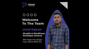 Usaid Najeeb | Shopify & Wordpress Developer (Intern) | Pixcile Technologies Team Member
