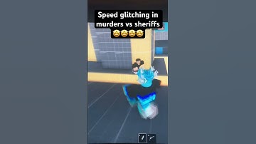 Speed glitching in murders vs sheriffs 🤩🤩 #trending #mm2 #1v1