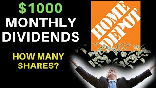 How Many Shares Of Stock To Make $1000 A Month? | Home Depot (HD)