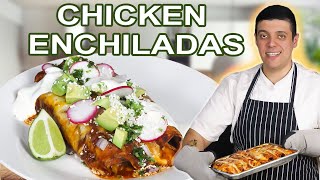 Authentic Mexican Chicken Enchiladas Recipe | Made by Professional Chef