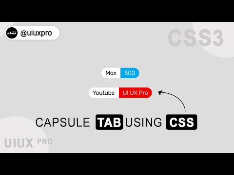 Website Tags, Capsule Tag UI Design using HTML and CSS @uiuxpro