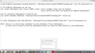 oracle 11g resize tablespace