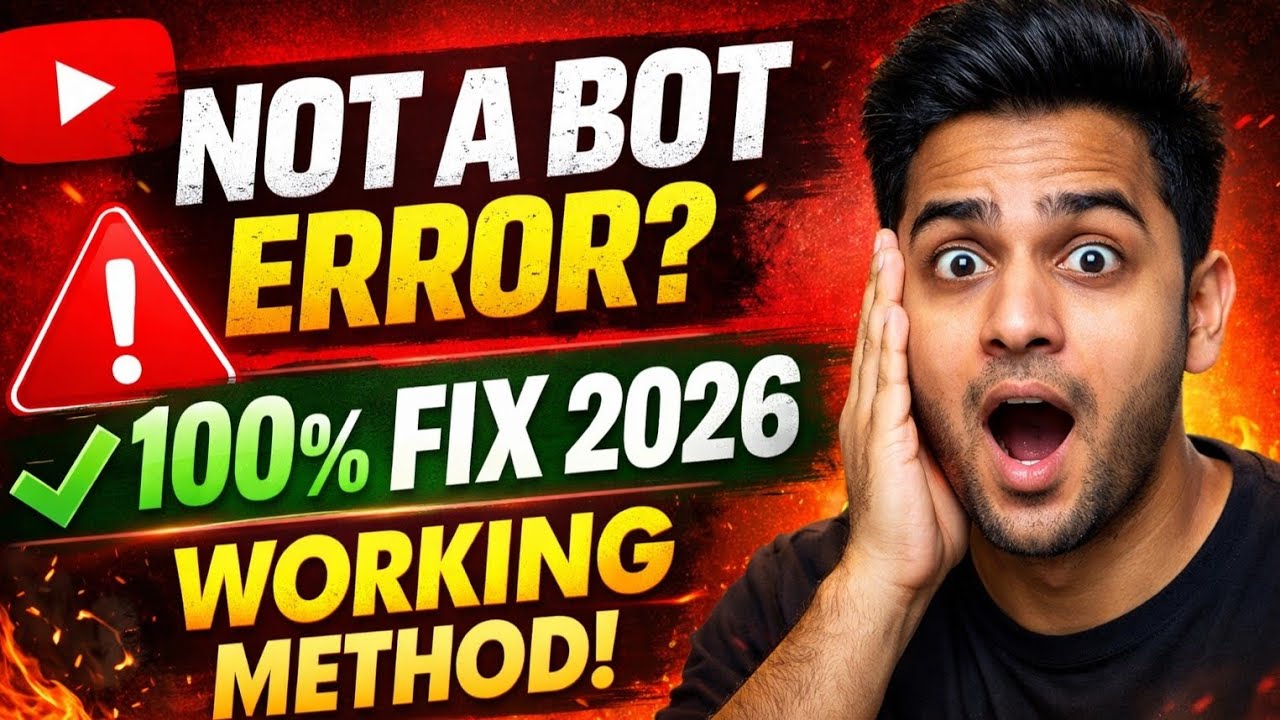 How To Fix YouTube Sign in to Confirm You're Not a Bot Problem 2026 ...