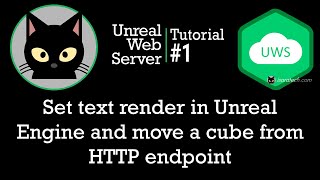 Unreal Web Server - Tutorial #1: set text render and move cube from a web page screenshot 1