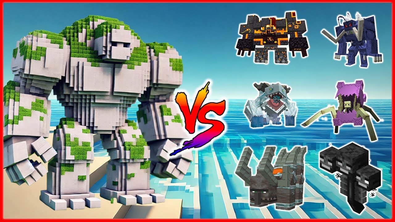 Alpha Mutant Iron Golem vs All Bosses - Epic Combat - Minecraft Mob ...