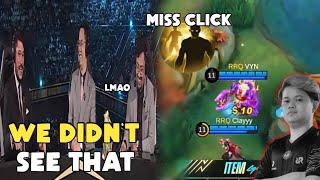 LMAO 🤣 Casters Can't Stop Laughing At RRQ VYN Flicker Miss Click Vs Echo...