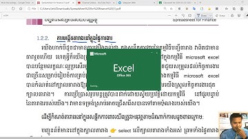 Spreadsheet Set up table in MS Excel| ការកំណត់តារាងនៅក្នុងកម្មវិធី MS Excel